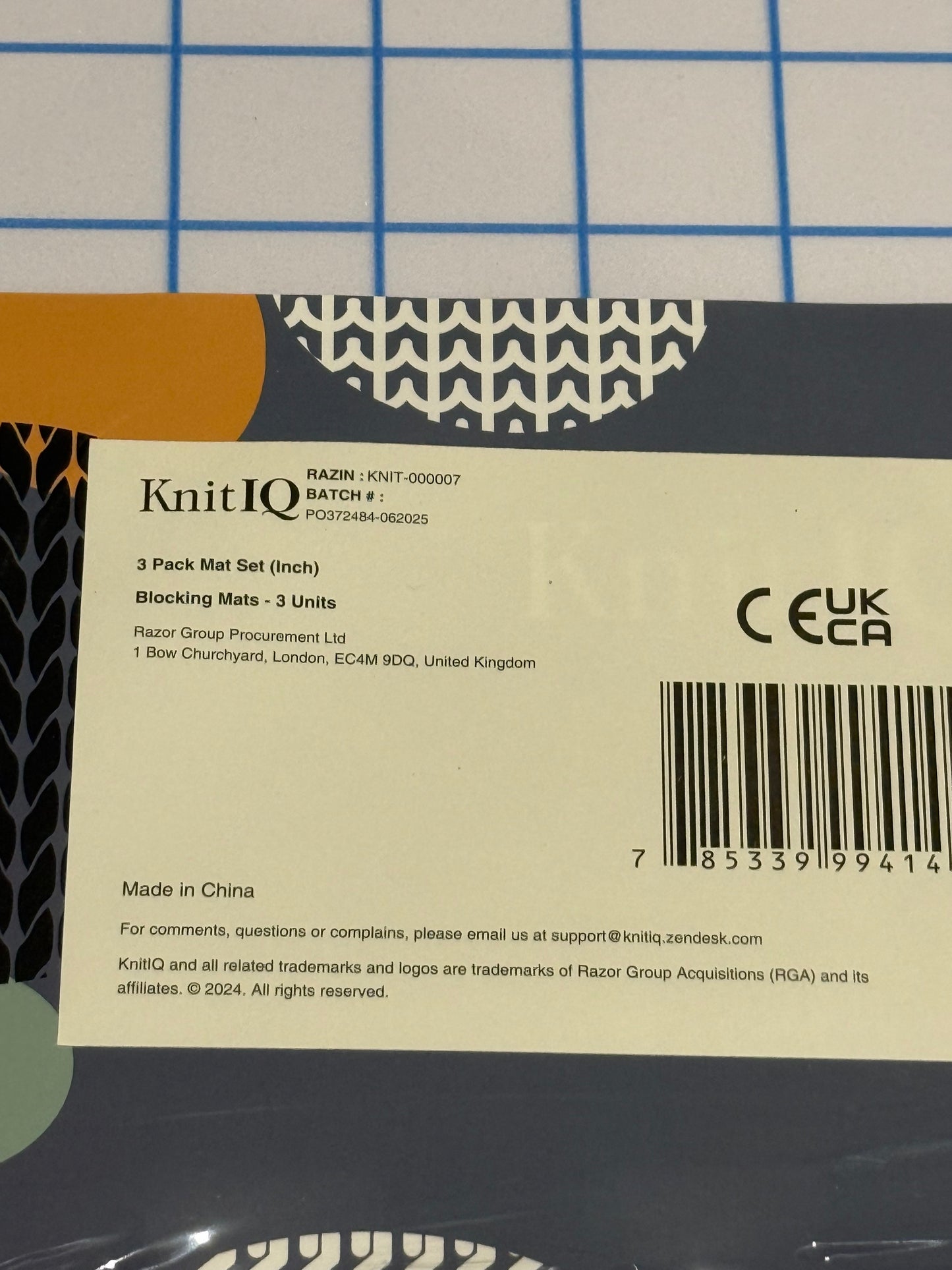 KnitIQ Blocking Mats 3 Pack | Interlocking Knitting & Crochet Blocking Boards | New