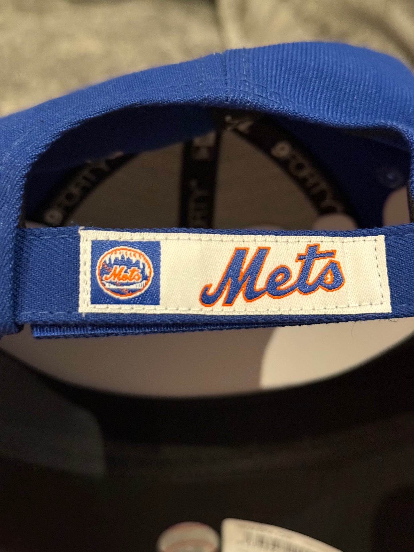 New Era New York Mets 9FORTY Adjustable Cap – MLB World Tour London Series 2024 – Blue/Orange