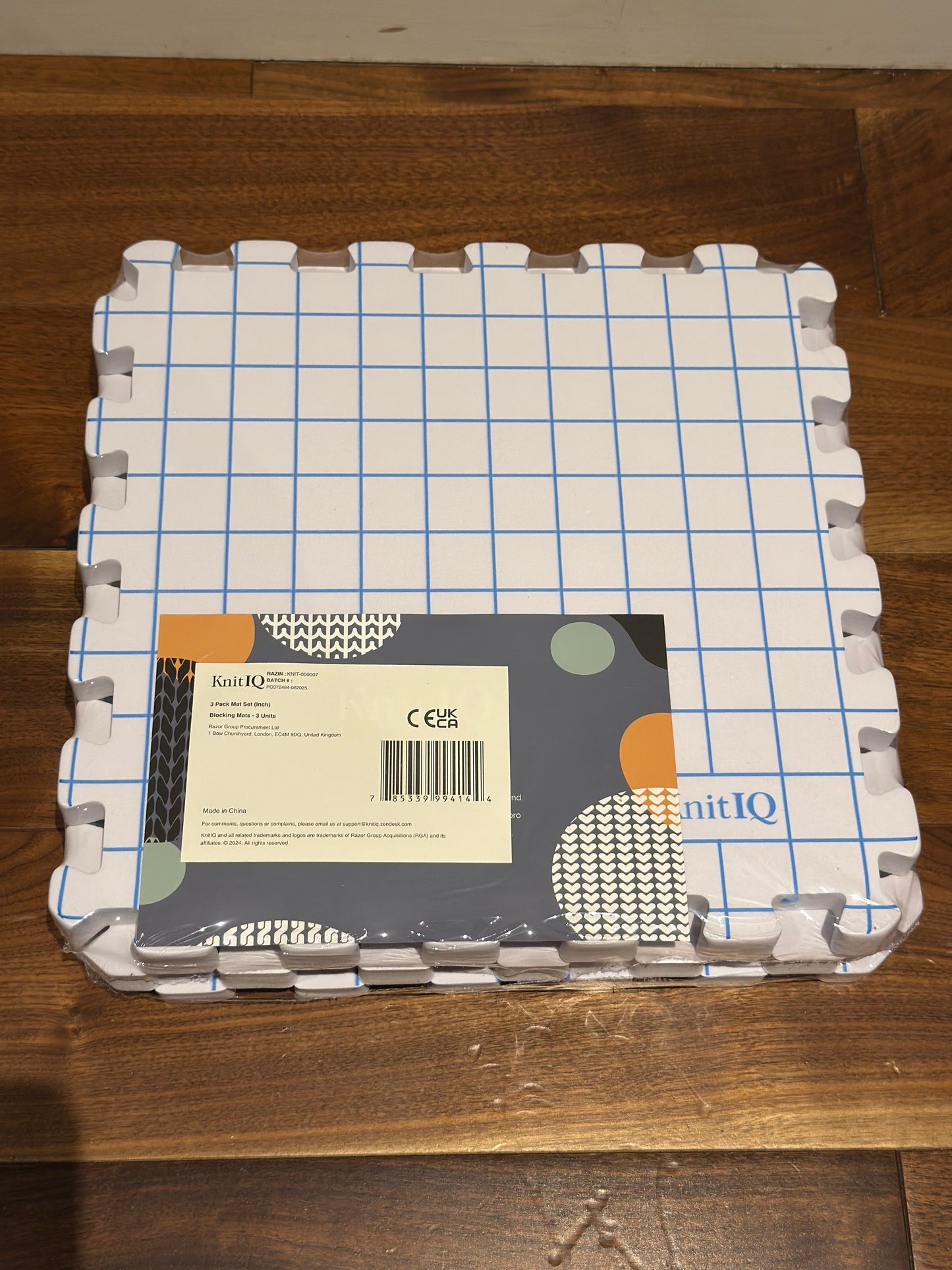 KnitIQ Blocking Mats 3 Pack | Interlocking Knitting & Crochet Blocking Boards | New