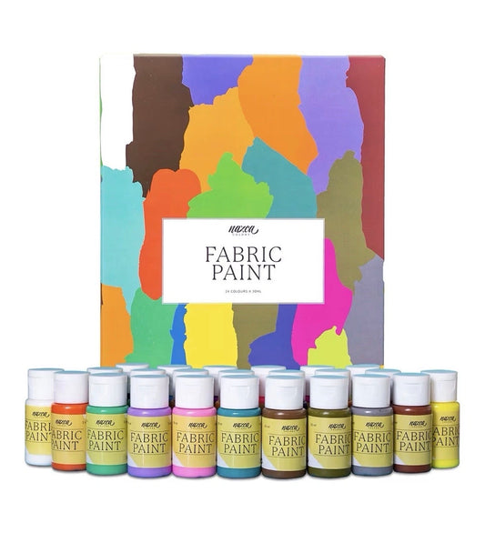 Nazca Fabric Paint Set 24 Colours x 30ml – Textile & Fabric Paint – Brand New