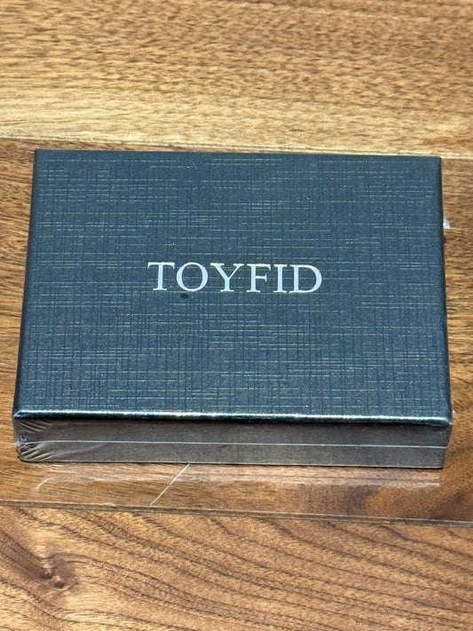 TOYFID RFID Blocking AirTag Wallet | Pop-Up Card Holder | Brown Leather Wallet