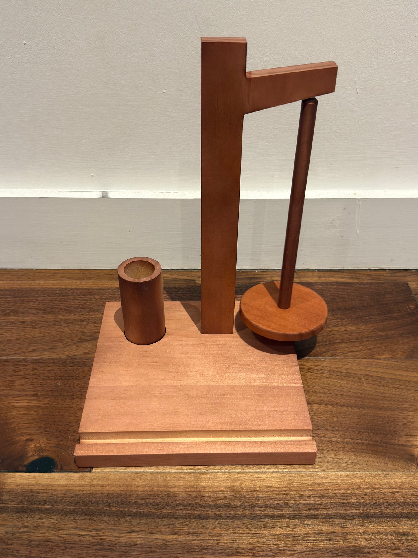 Wooden Yarn Holder & Phone Stand | Knitting & Crochet Organizer | New