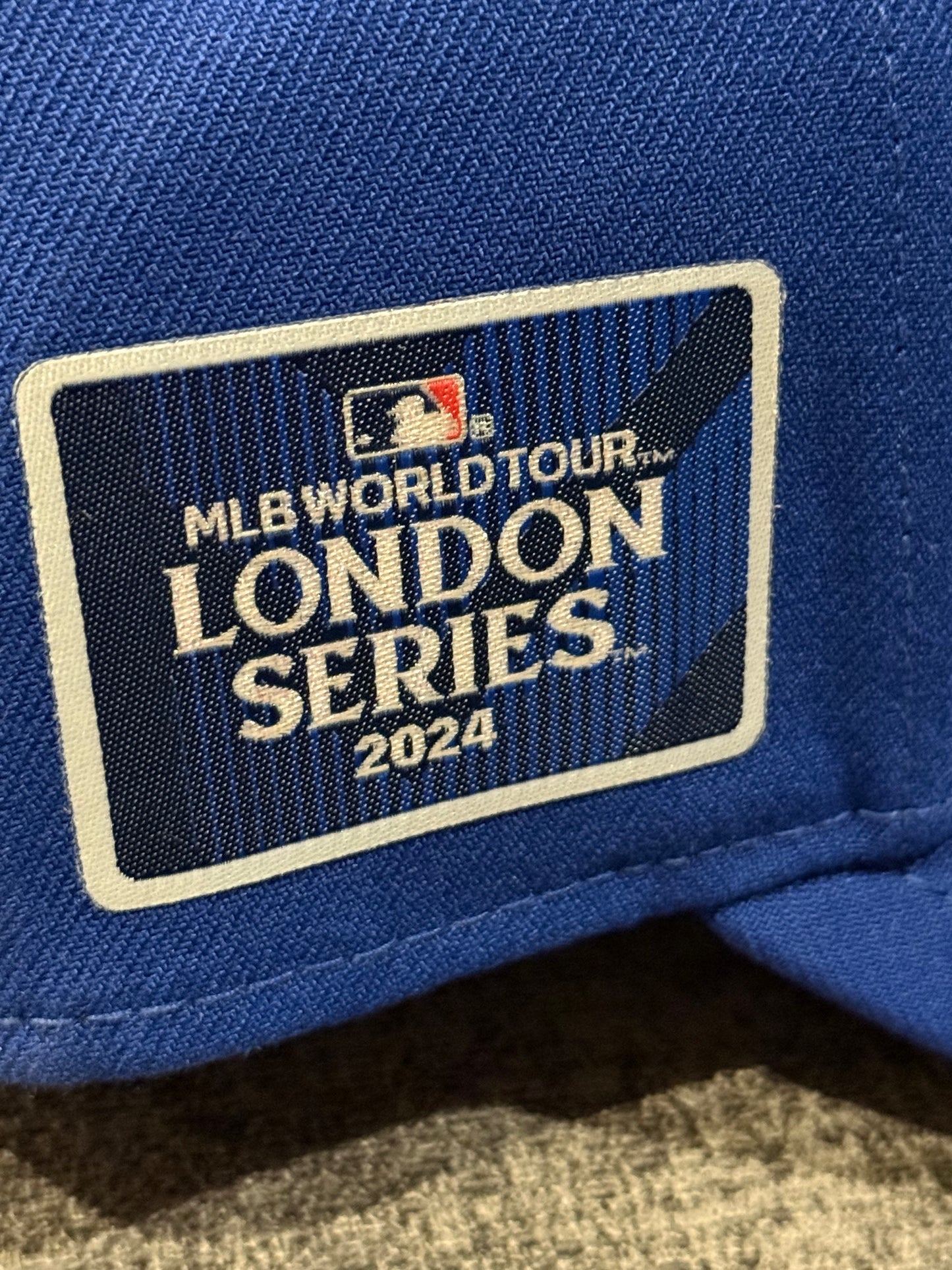 New Era New York Mets 9FORTY Adjustable Cap – MLB World Tour London Series 2024 – Blue/Orange