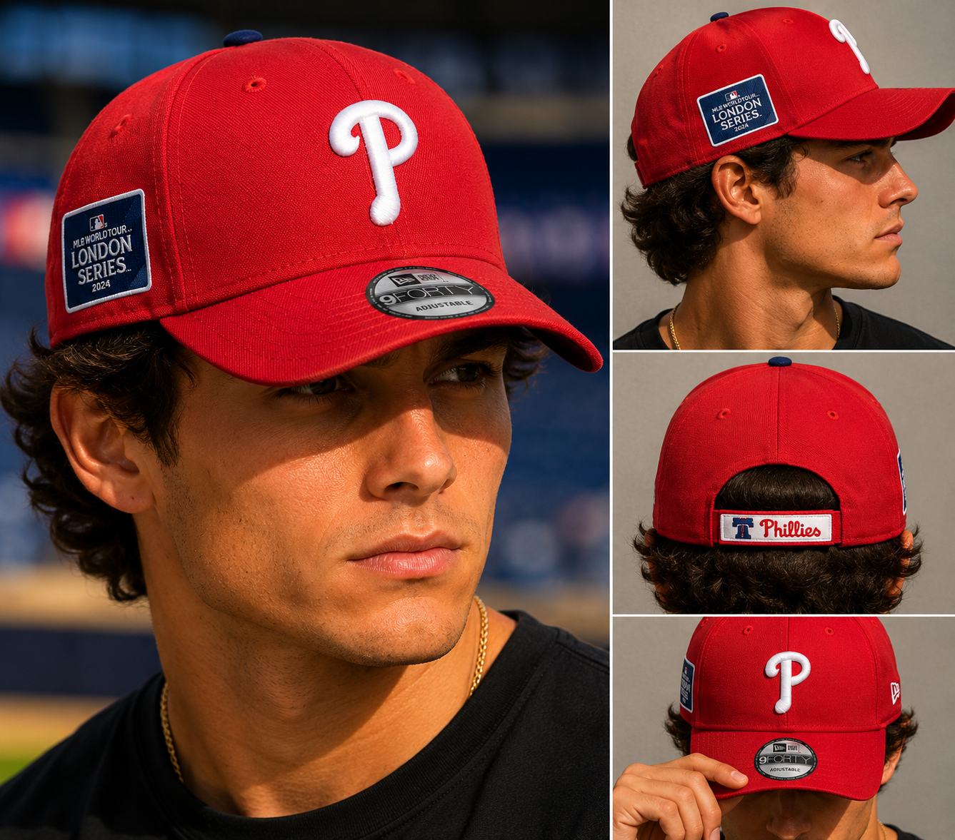 New Era Philadelphia Phillies MLB London Series 2024 Red Cap